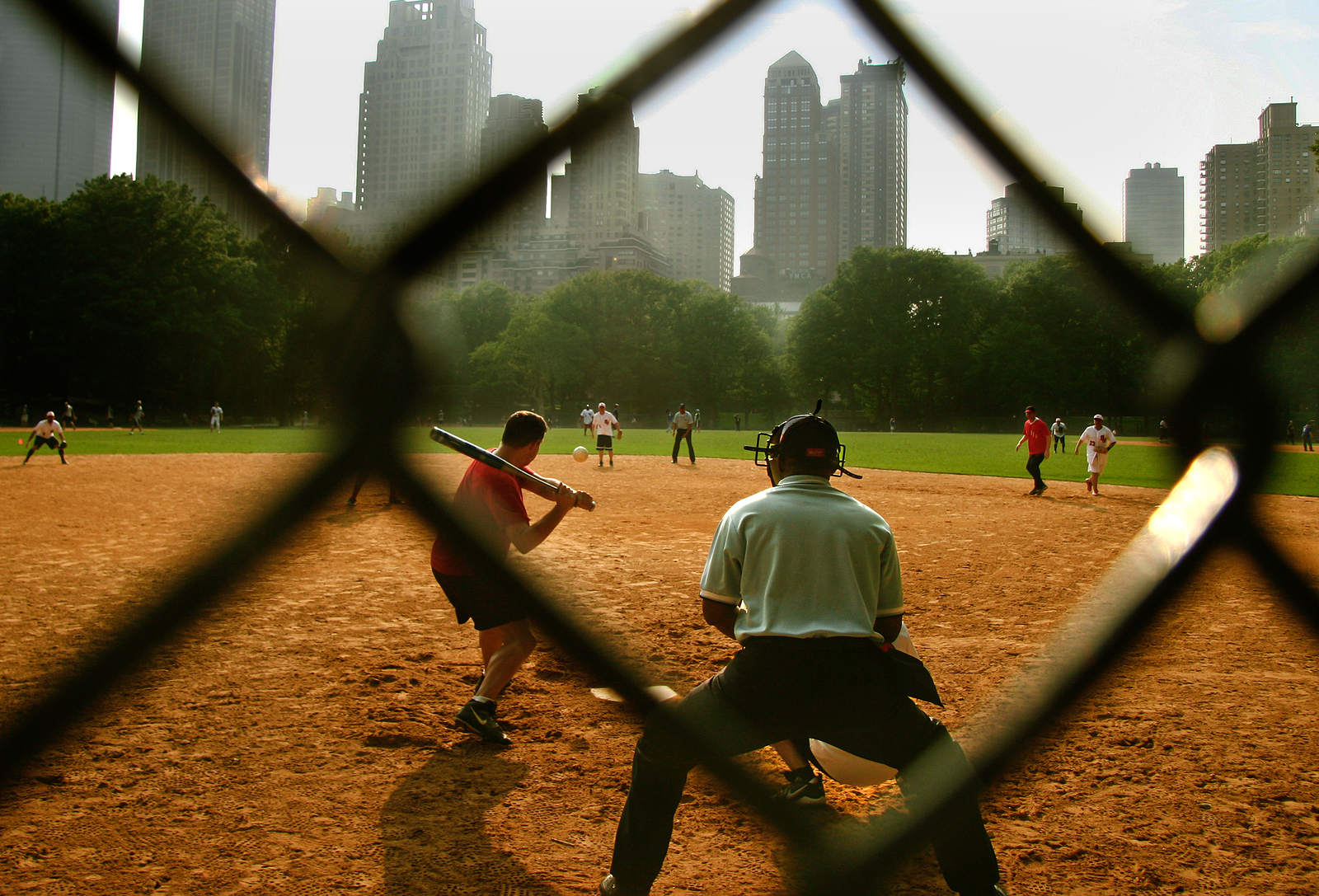 Batter Hitting Ball